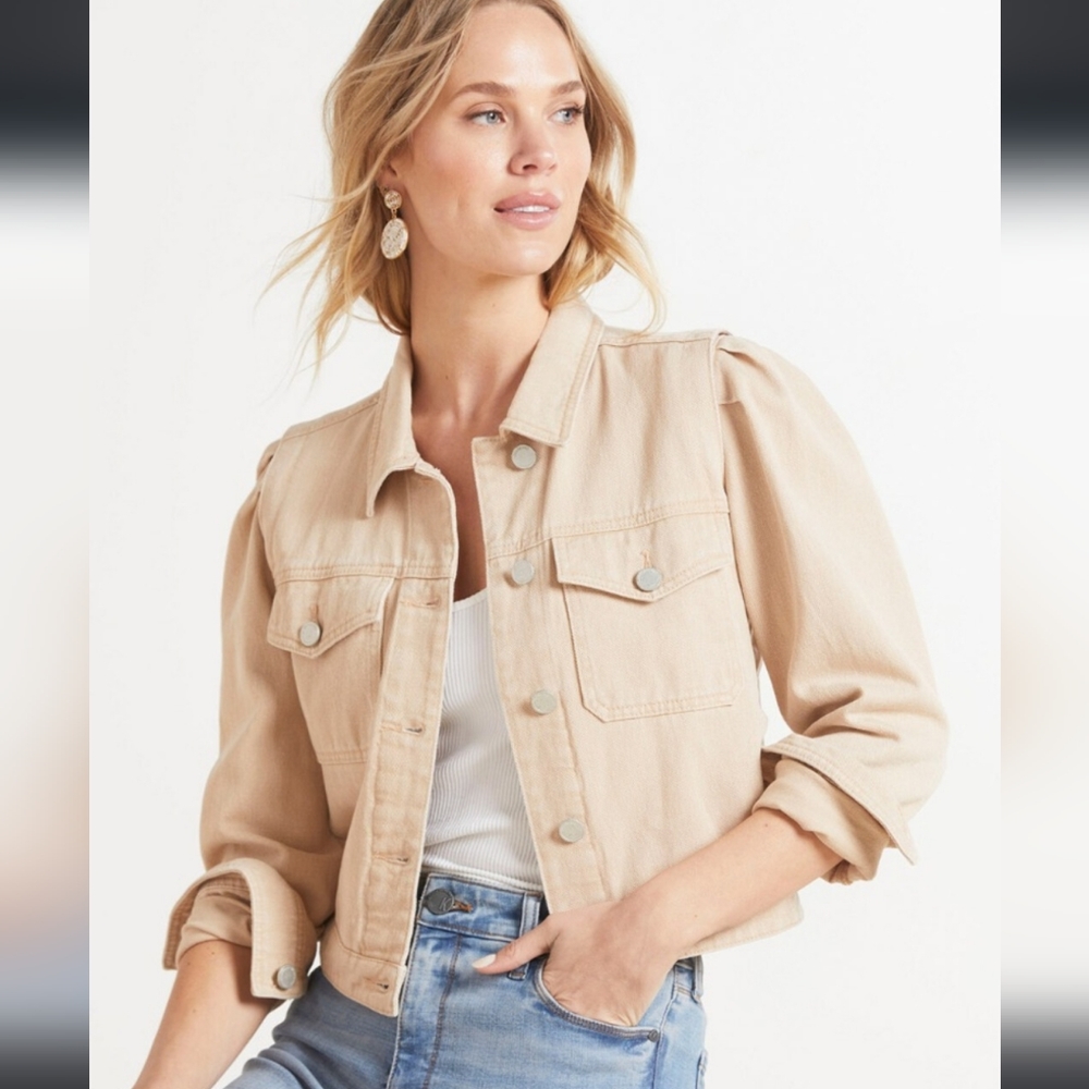 Blank NYC Rose Dust Denim Jacket